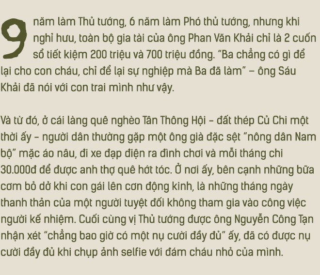 Con trai ông Sáu Khải nói về hai cuốn sổ tiết kiệm, những bữa cơm bỏ dở, nỗi đau sâu thẳm và nụ cười cuối đời của ông Sáu Khải - Ảnh 1.