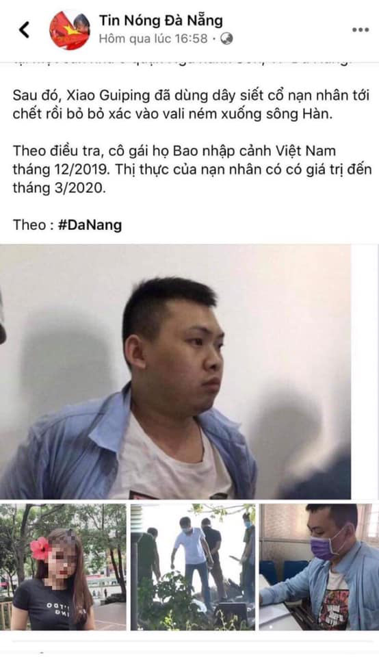 Vụ người Trung Quốc giết người, phân xác ở Đà Nẵng: Triệu tập quản trị viên 1 fanpage - Ảnh 3.