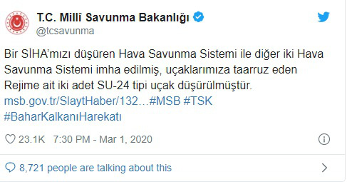 NÓNG: Thổ Nhĩ Kỳ bắn hạ 2 chiến đấu cơ phản lực của Không quân Syria, đều là Su-24 - Ảnh 5.