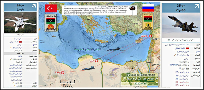 Su-35 hộ tống MiG-29, Su-24 dồn dập hạ cánh xuống Libya: Gấu Nga lâm trận? - Ảnh 1.
