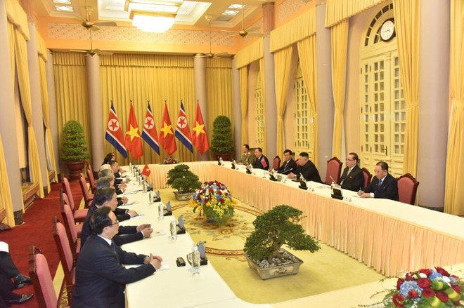 Toàn cảnh Lễ đón Chủ tịch Triều Tiên Kim Jong Un thăm chính thức Việt Nam - Ảnh 11.