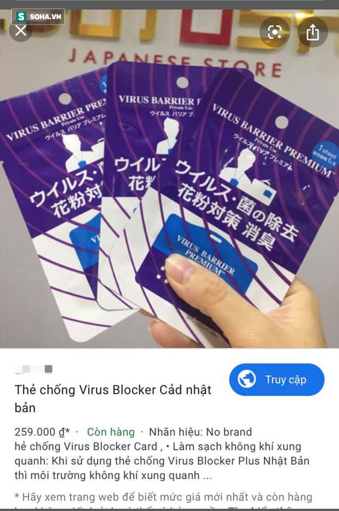 Sự thật về thẻ và bút ngăn virus đồ Nhật xách tay: Là hàng tạp hóa, coi chừng nhiễm độc sinh học! - Ảnh 3.