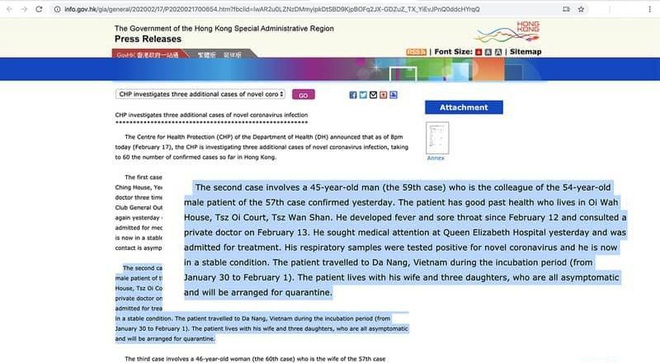 Sở Du lịch nói đang kiểm tra và rà soát thông tin bệnh nhân Covid 19 người Hồng Kông từng đến Đà Nẵng - Ảnh 1.