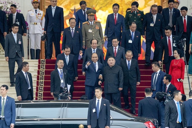 Toàn cảnh Lễ đón Chủ tịch Triều Tiên Kim Jong Un thăm chính thức Việt Nam - Ảnh 12.
