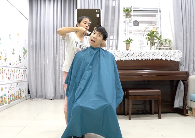 Chia sẻ hài hước của Quốc Nghiệp khi được vợ tự tay cắt tóc ngay tại nhà - Ảnh 11.