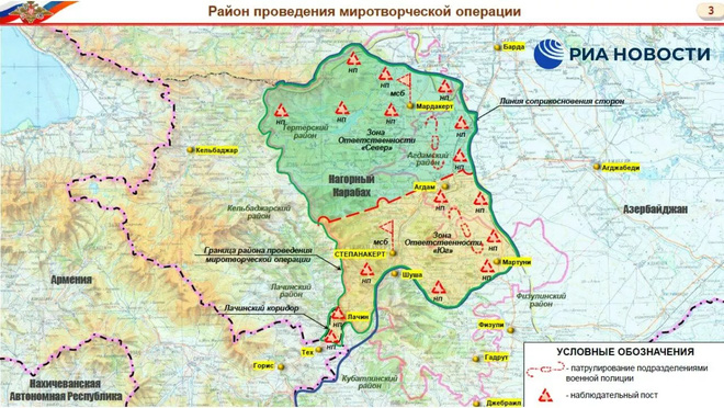 NÓNG: BQP Nga công bố bản đồ bố phòng mới ở Karabakh - Tín hiệu xấu cho QĐ Thổ Nhĩ Kỳ? - Ảnh 3.