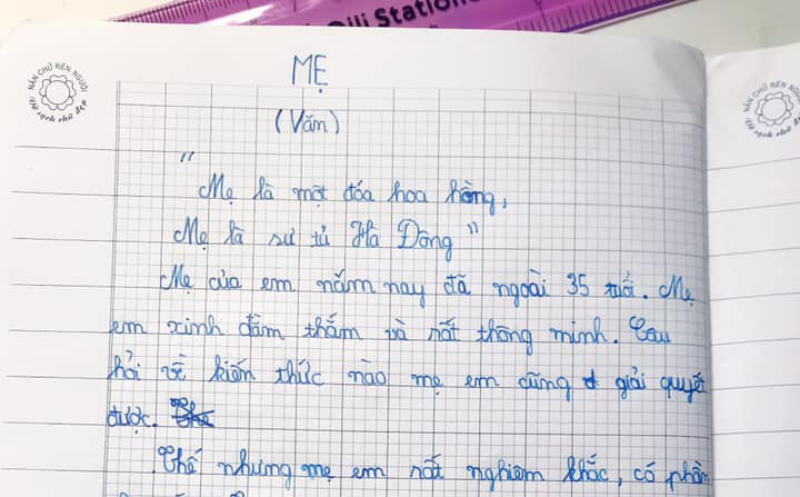 Cậu bé lớp 4 viết văn: "Mẹ như sư tử. Sau này, em thà FA còn hơn lấy một người vợ nghiêm khắc như mẹ"