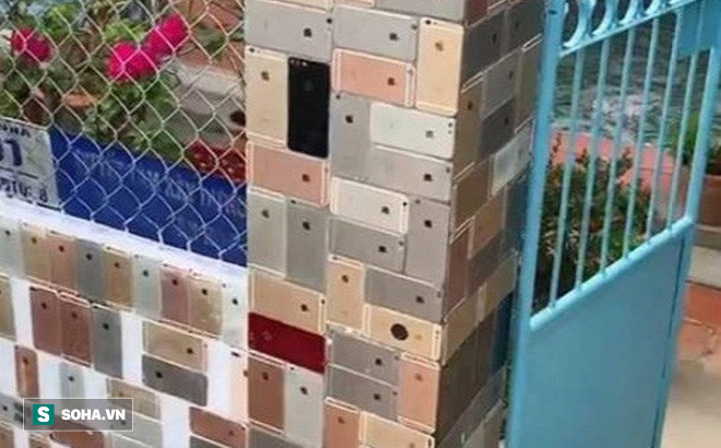 Cộng đồng mạng Trung Quốc thán phục độ 'chịu chơi' của người Việt dùng vỏ iPhone lát tường