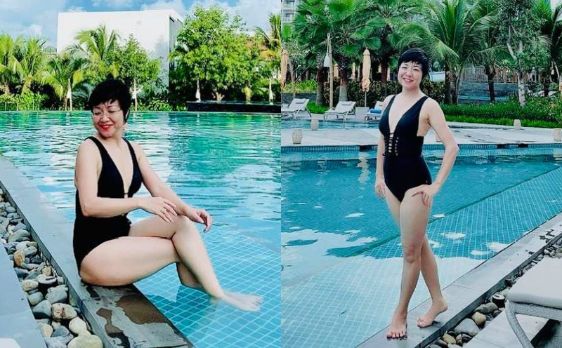 Hình ảnh bikini hiếm hoi của MC Thảo Vân
