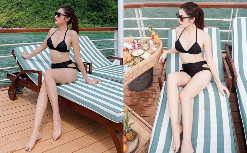 Á hậu Huyền My khoe vóc dáng nóng bỏng khó rời mắt