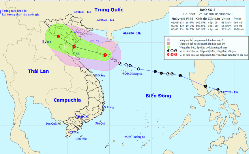 Tin mới nhất về cơn bão số 2: Cường độ, đường đi rất khó lường, gây mưa lớn