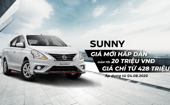Nissan Việt Nam giảm giá Sunny và ưu đãi hàng loạt xe trong tháng 8