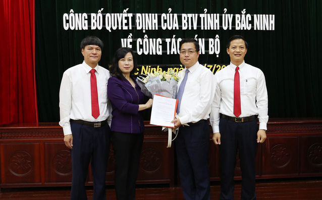 Trưởng Ban Tuyên giáo Tỉnh ủy làm Bí thư Thành ủy Bắc Ninh thay ông Nguyễn Nhân Chinh