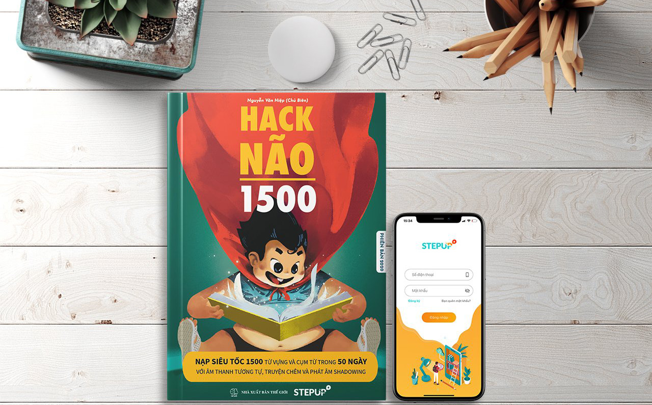 Học tiếng Anh thông minh cùng sách Hack Não 1500