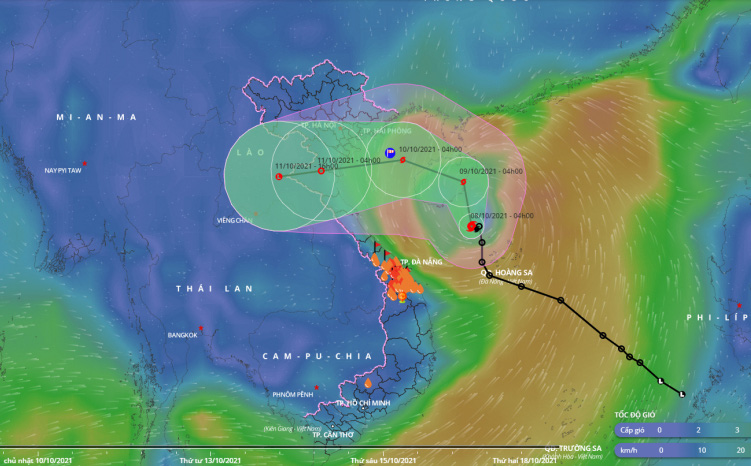 Bão số 7 giật cấp 10 sẽ đổ bộ vào những tỉnh nào?