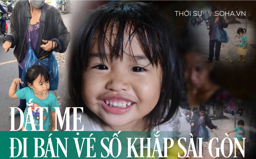 Bé 2 tuổi ở Sài Gòn bị buộc dây dắt đi bán vé số: Gia cảnh tận cùng đau khổ