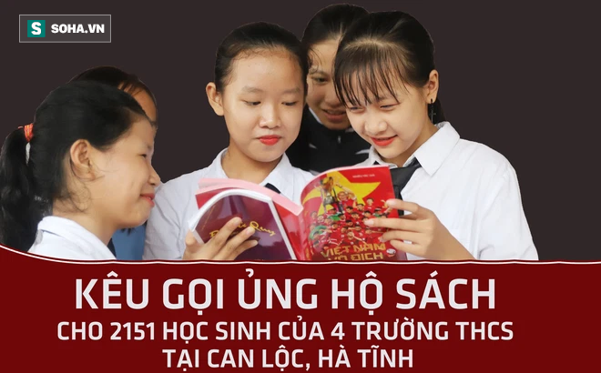 Kêu gọi ủng hộ sách cho học sinh Can Lộc, Hà Tĩnh