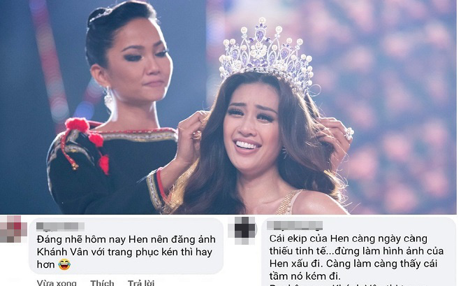 H'Hen Niê gây tranh cãi vì có hành động kém tinh tế khi Khánh Vân tỏa sáng trên sân khấu Miss Universe