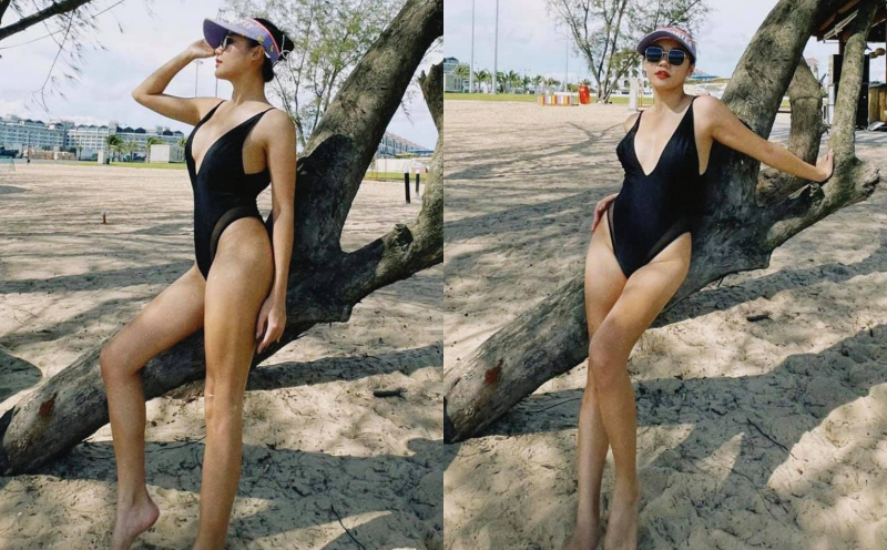 Văn Mai Hương "ăn mày quá khứ" với ảnh bikini khoe vóc dáng gợi cảm