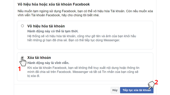 Video: Cách khóa tài khoản Facebook tạm thời, vĩnh viễn ở máy tính, điện thoại - Ảnh 19.