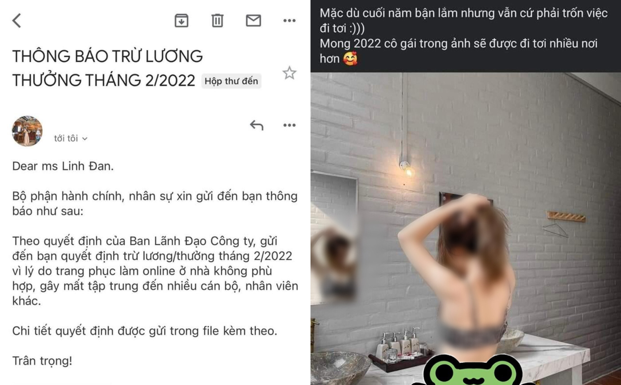 Cô gái bị trừ lương vì &quot;trang phục làm online gây mất tập trung đến nhiều nhân viên khác&quot;