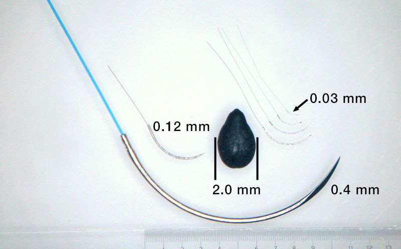 Công nghệ Nhật Bản: Sản xuất chiếc kim phẫu thuật nhỏ nhất thế giới, bằng nửa sợi tóc