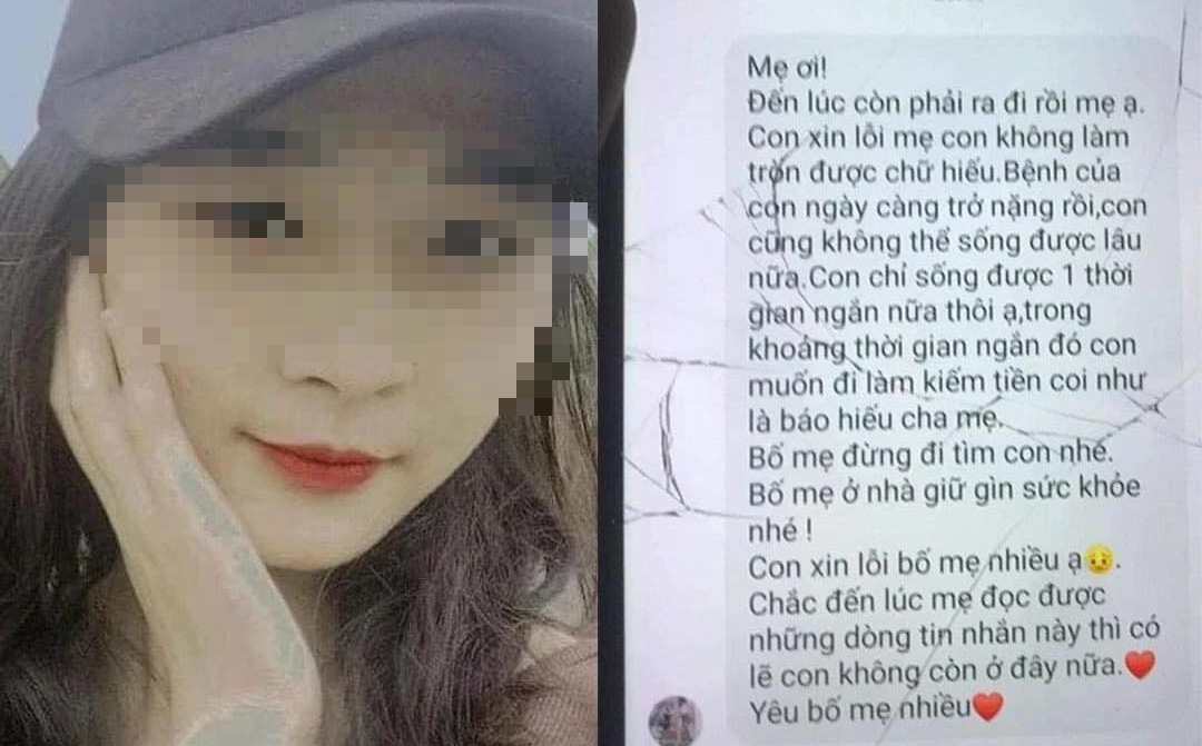 Người thân hé lộ bệnh tình của nữ sinh mất tích cùng lời nhắn khiến cả nhà òa khóc