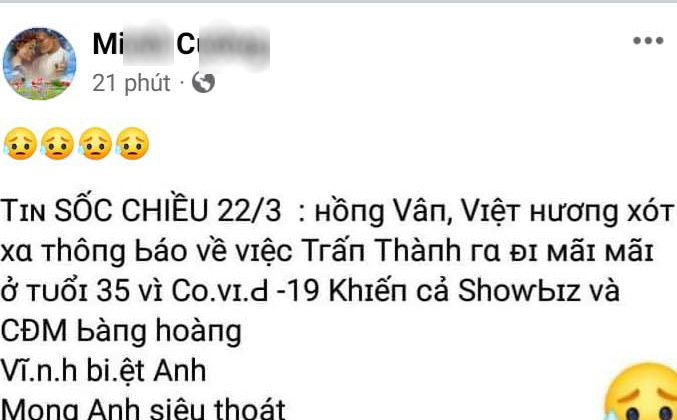 Xử lý tài khoản Facebook đăng tin sai sự thật