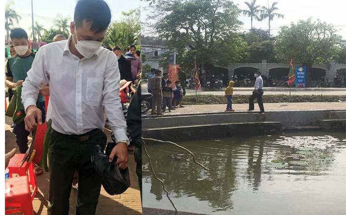 Đại úy công an lao xuống hồ cứu bé trai 4 tuổi
