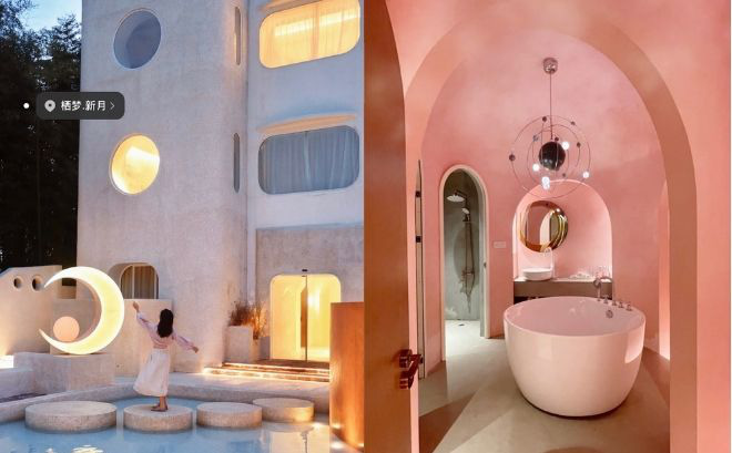 Khách sạn Địa Trung Hải ngập tràn màu hồng, nghe đến giá dân mê du lịch chỉ muốn đi ngay
