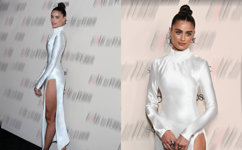 "Thiên thần nội y" Taylor Hill hút mắt với đầm của Công Trí