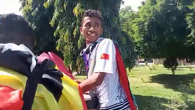 Dự lễ mừng công tại quê nhà, người hùng Timor Leste mang theo món quà đáng nhớ từ Việt Nam - Ảnh 2.