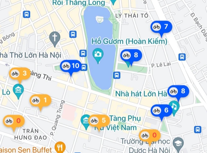 Đi xe đạp công cộng từ Hồ Tây ra Hồ Gươm đốt bao nhiêu Calo, giảm thiểu bao nhiêu Carbon? - Ảnh 3. Đi xe đạp công cộng từ Hồ Tây ra Hồ Gươm đốt bao nhiêu Calo, giảm thiểu bao nhiêu Carbon? - Ảnh 3.