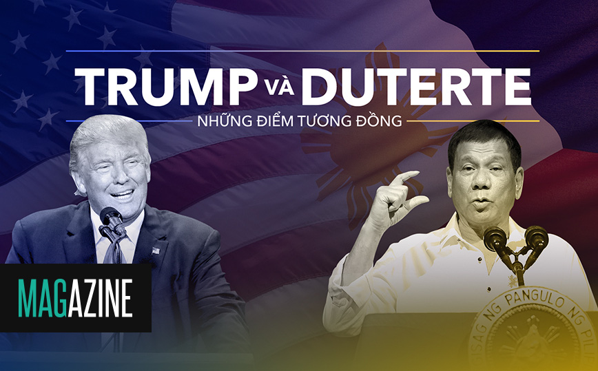 6 điểm giống nhau kỳ lạ giữa Trump và Duterte