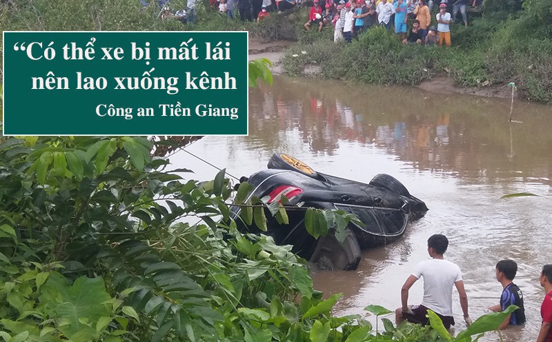 Vụ xe Mercedes rơi xuống kênh khiến 3 người tử vong: "2 anh em có uống nhưng không quá nhiều"