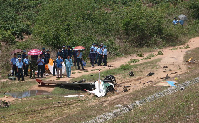 Máy bay quân sự rơi ở Khánh Hòa, 2 phi công hy sinh