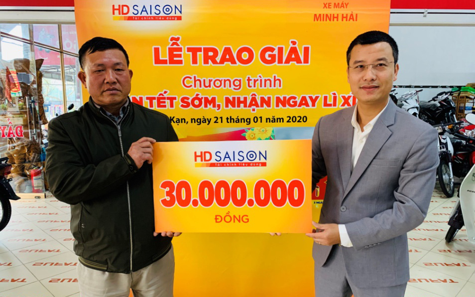 HD SAISON tặng sổ tiết kiệm 30 triệu đồng cho nhiều khách hàng