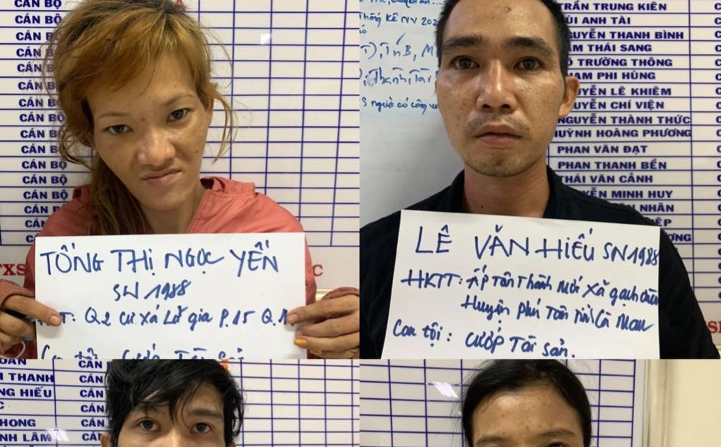 Bắt cặp đôi dùng dao kề cổ tài xế xe ôm công nghệ, cướp tài sản ở Sài Gòn