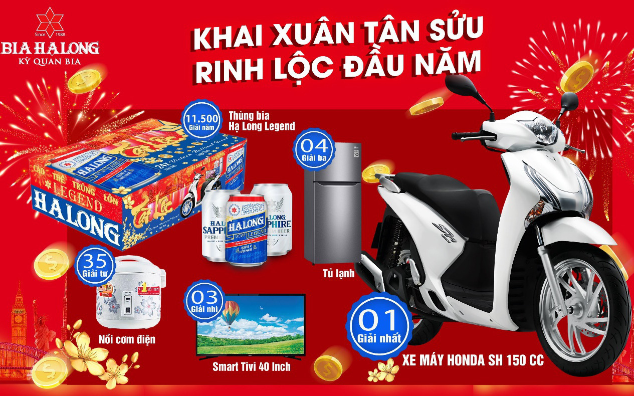 [Tết 2021] Xuân mới lộc vàng – ngập tràn quà tặng cùng Bia Hạ Long