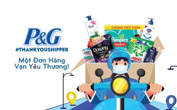 P&G Việt Nam tặng 10,000 phần quà đến các shipper qua chương trình “Một đơn hàng, Vạn yêu thương” hợp tác cùng sàn thương mại điện tử