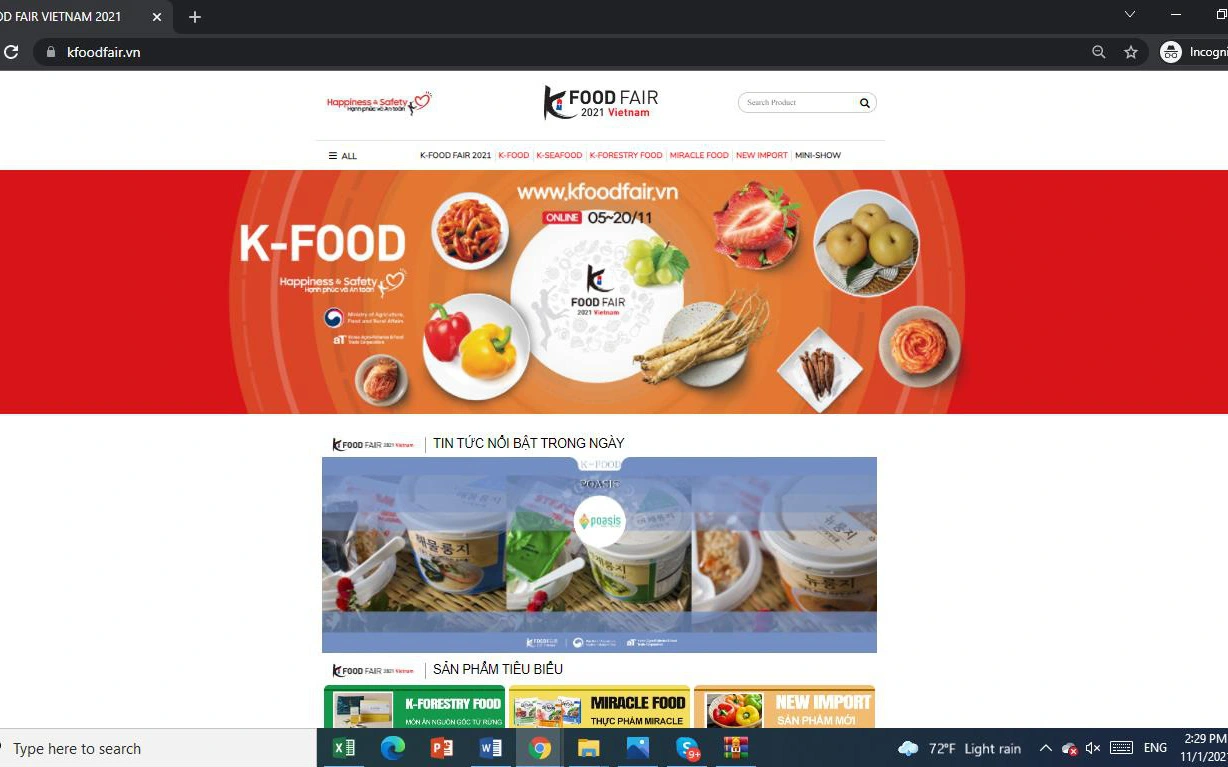 Trải nghiệm các sản phẩm nông nghiệp của Hàn Quốc tại Hội chợ K-food