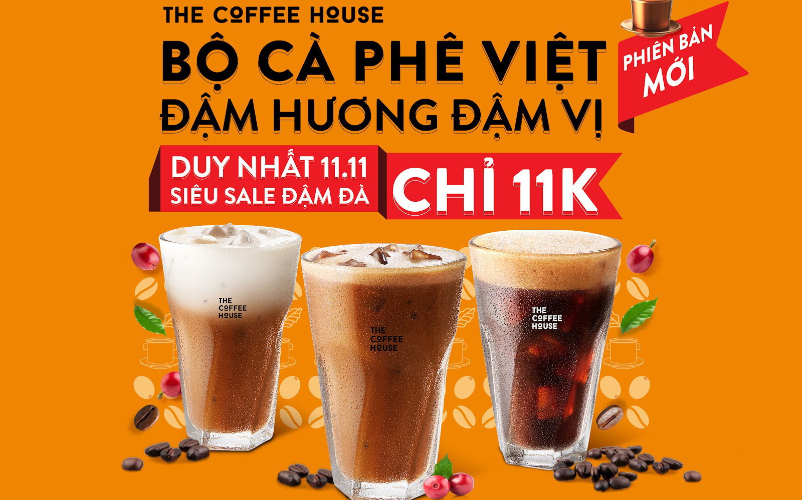 The Coffee House thay cà phê mới hạt lấy từ Đắk Lắk: đậm hương đậm vị, giá chào sân chỉ 11