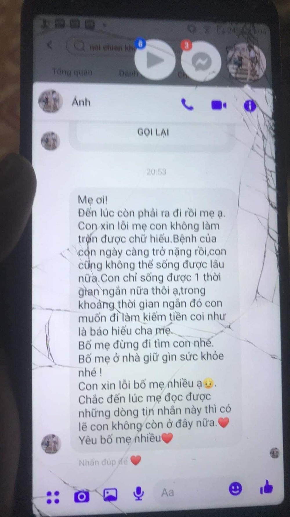 Nữ sinh mất tích với dòng tin nhắn bệnh nặng đã gọi về nhà, run run nói đang ở nơi xa - Ảnh 1.