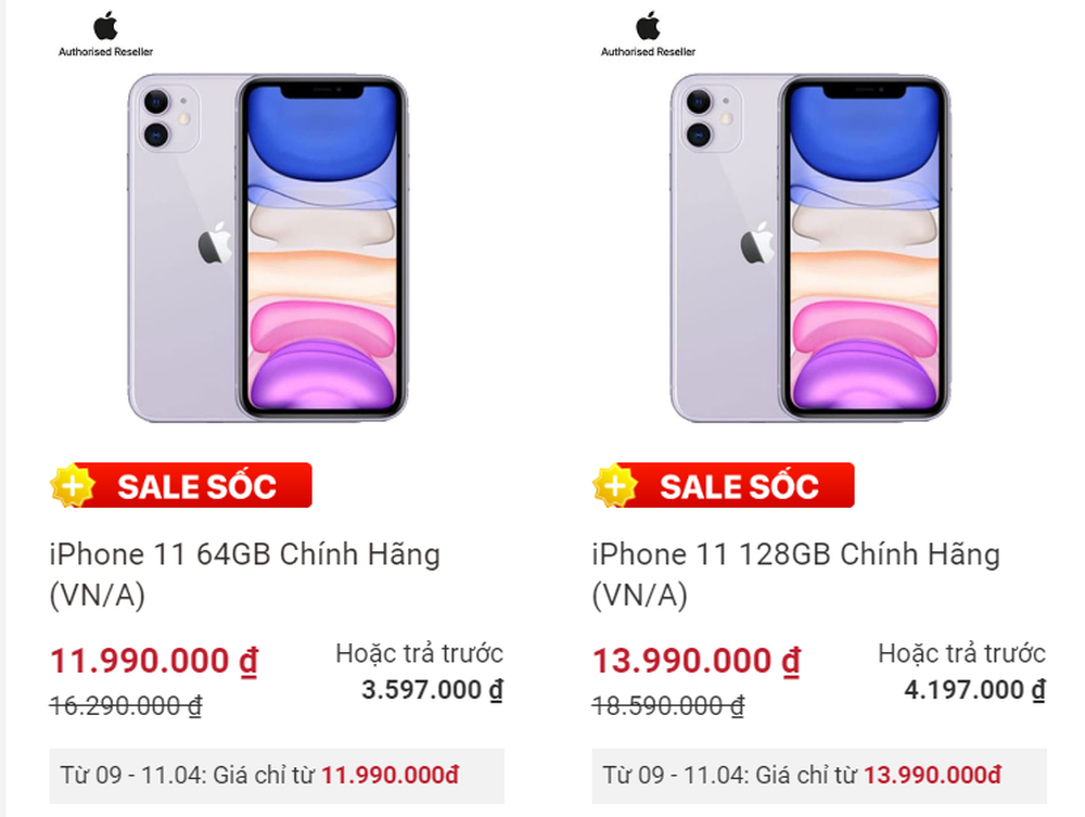 iPhone 11 giảm giá sập sàn còn 11,99 triệu đồng nhân dịp nghỉ lễ Giỗ Tổ Hùng Vương - Ảnh 1.