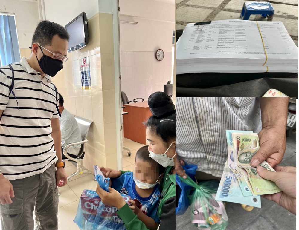 Cặp vợ chồng người Xinh Mun địu con trai xuống Hà Nội chữa u mắt được ủng hộ gần 1 tỷ đồng - Ảnh 3.