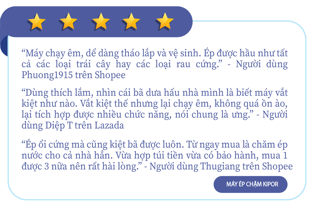 Mùa hè này nhất định phải sở hữu một chiếc máy ép chậm: Có loại mua 1 được 3! - Ảnh 2.