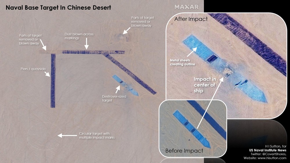 Mục tiêu khác thường trên sa mạc: Trung Quốc đang thục luyện tấn công tàu sân bay Mỹ? - Ảnh 1.