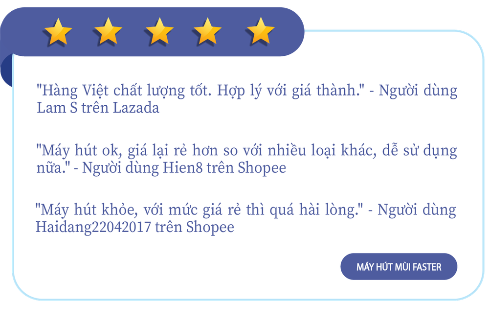 Người dùng chấm sao máy hút mùi Made in Việt Nam: Giá tuy rẻ nhưng hút cực hiệu quả! - Ảnh 3.