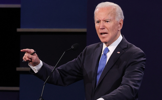 Ông Biden: Ông Trump sợ ông Putin, điện đàm 6 lần mà chẳng bao giờ dám nhắc đến một điều - Ảnh 1.