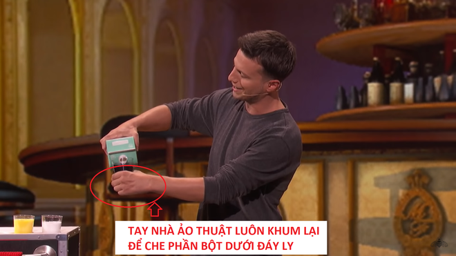 Giải mã màn ảo thuật đổ 5 thức uống khác nhau từ 1 hộp sữa: Nghệ thuật đánh lạc hướng! - Ảnh 2.
